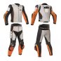 Men KTM Multicolored Motorcycle Leather Suit With Jacket Pant Safety Pads