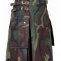 50 Size Jungle Camo Modern Utility Kilt with Cargo Pockets