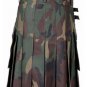 42 Size Jungle Camo Modern Utility Kilt with Cargo Pockets