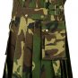 34 Size Digital Camo Modern Utility Kilt with Cargo Pockets