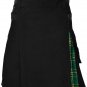 Black & Yellow Hybrid Utility Kilt for Men, Plus Black & Green Utility Kilt Deal (2 in 1) 32 Size