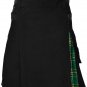Black & Yellow Hybrid Utility Kilt for Men, Plus Black & Green Utility Kilt Deal (2 in 1) 34 Size