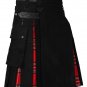 32 Size Black & Yellow Hybrid Utility Kilt for Men, Plus Black & Red Utility Kilt Deal (2 in 1)