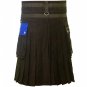 38 Size Men's Yellow & Black Chrome Chains Utility Kilts, Black & Blue Hybrid Utility Kilt