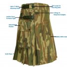50 Size Army Camo Utility  Kilt With Leather Straps