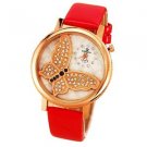 Fashion Women's Watches Leather Stainless Steel Quartz Analog Wrist Watch