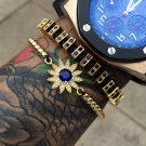 Brand Anil Arjandas Men Bracelets  Titanium Steel Beads Pave Setting Luxury