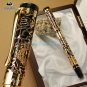 JINHAO 5000 Black and Golden Dragon Embossed M Nib Fountain Pen