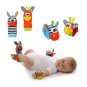 New A Pair Baby Infant Toy Soft Handbells Hand Wrist Strap Rattles/Animal Soc...