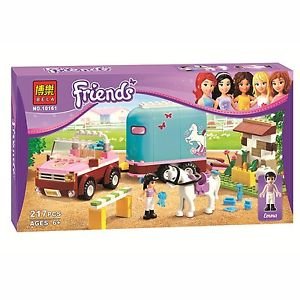 DIY Educational Blocks BELA Emma's Horse Trailer Andrea Olivia Minifigures To...