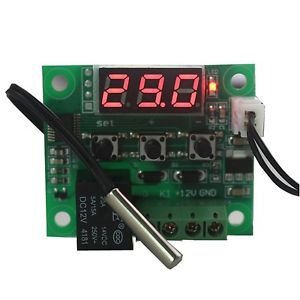 DC 12V heat cool temp thermostat switch temperature controller Miniature ther...