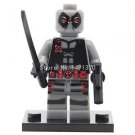 XINH 192 Marvel Gray Deadpool Minifigure With Gun and Sword Single Sale Aveng...