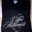 Coffee Alchemist Logo Black Tee (American Apparel)