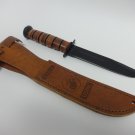 USMC logo Ka-Bar 5.25 blade straight with sheath