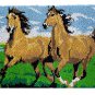 Running Horses Rug Latch Hooking Kit (85x58cm)