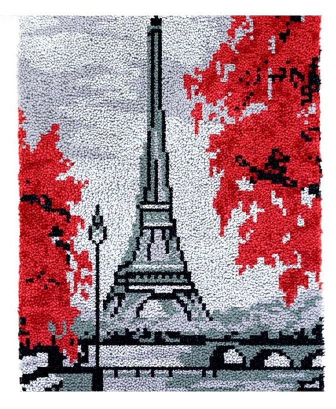 Paris Autumn Rug Latch Hooking Kit (58x86cm)