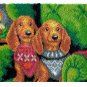 Two Puppies Rug Latch Hooking Kit (81x61cm)