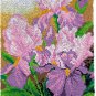 Purple Iris Rug Making Latch Hooking Kit (58x85cm blank canvas)