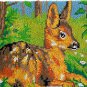 Deer on Grass Rug Making Latch Hooking Kit (81x61cm blank canvas)