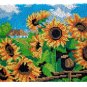 Sunflower Field Rug Making Latch Hooking Kit  (printed canvas)