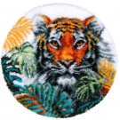 Rug Making Latch Hooking Kit | Tiger (70x70cm printed canvas)