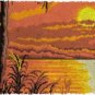 Rug Making Latch Hooking Kit | Sunset Scenery (60x85cm printed canvas)