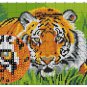 Rug Latch Hooking Kit | Tigers (52x38cm printed canvas)
