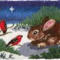 Rabbit with Birds | Rug Making Latch Hooking Kit