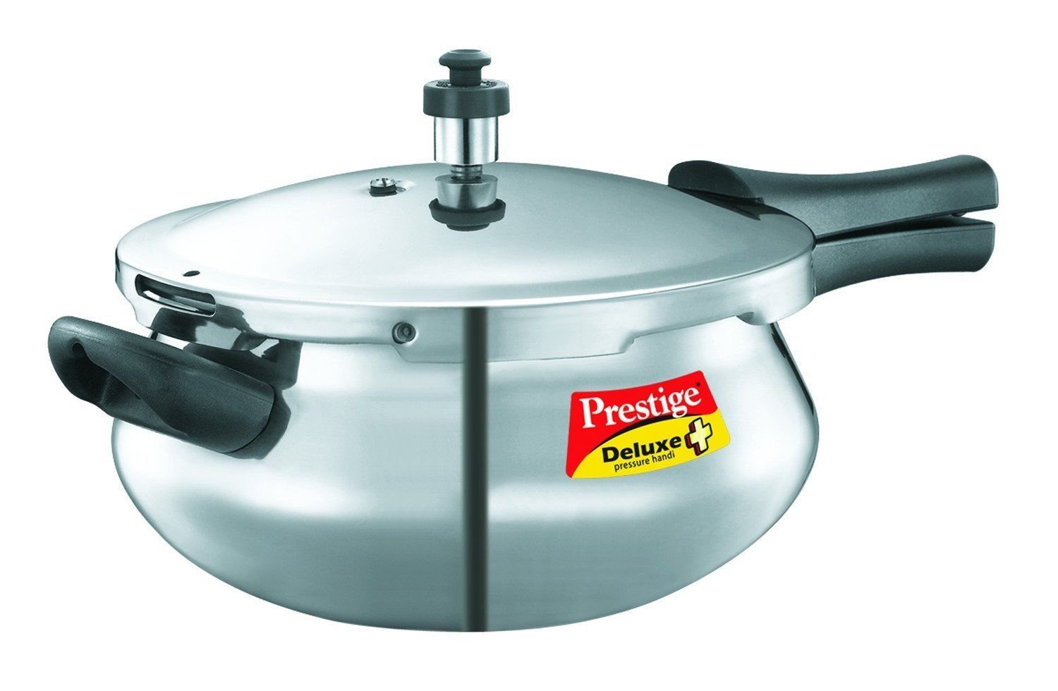 PRESTIGE ALUMINUM PRESSURE COOKER HANDI BELLY 4.8 LITER INDUCTION + GAS