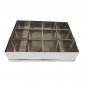 Large Spice Container | Steel 12 Compartments Big Spice Box Jar (Masala Dabba) | 400 Grams