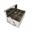 Large Spice Container | Steel 6 Compartments Spice Jar Box (Masala Dabba) | 400 Grams