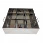 Large Indian Spice Box | Steel 9 Compartments Big Spice Box Jar (Masala Dabba) | 400 Grams
