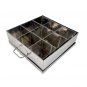 Large Indian Spice Box | Steel 9 Compartments Big Spice Box Jar (Masala Dabba) | 400 Grams