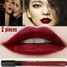 2pcs maquillage lipgloss makeup lipstick matte batom lip tint tattoo mate