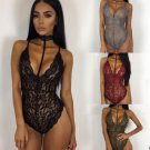 sexy lingery lace jumpsuit hollow out bodysuit costum sleepwear underwear