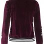 wome velvet coat embroidery tiger rose hoodie  short jacket winter spring autumn clothes