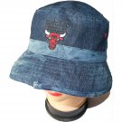 Fashion jeans fabric bucket cap/hat with embroidery