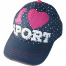 Kids cap jeans blue color with printing