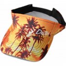Chenille sunvisor with printing trees