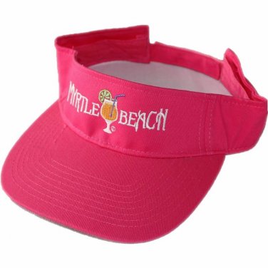 Sunvisor fuchsia with embroidery