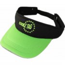 Sunvisor neon green and black with embroidery