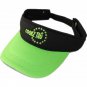 Sunvisor neon green and black with embroidery