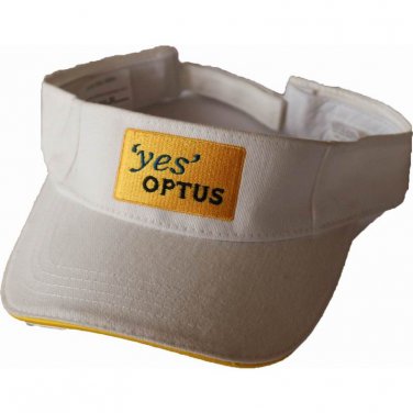 Sunvisor white with embroidery