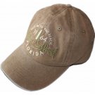 Sports cap washed Khaki with embroidery