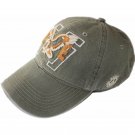 Sports cap washed amy green with embroidery