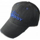 Sports cap washed black with embroidery