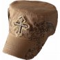Army caps  Khaki with patches,embroidery,stones and printing