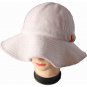 Bucket hat white toweling fabric
