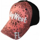 Sports cap peach and black with printing and embroidery