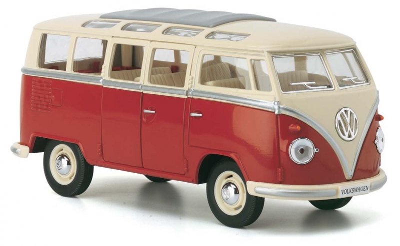 1962 Volkswagen Classical Bus 1:32 Kinsmart diecast car model